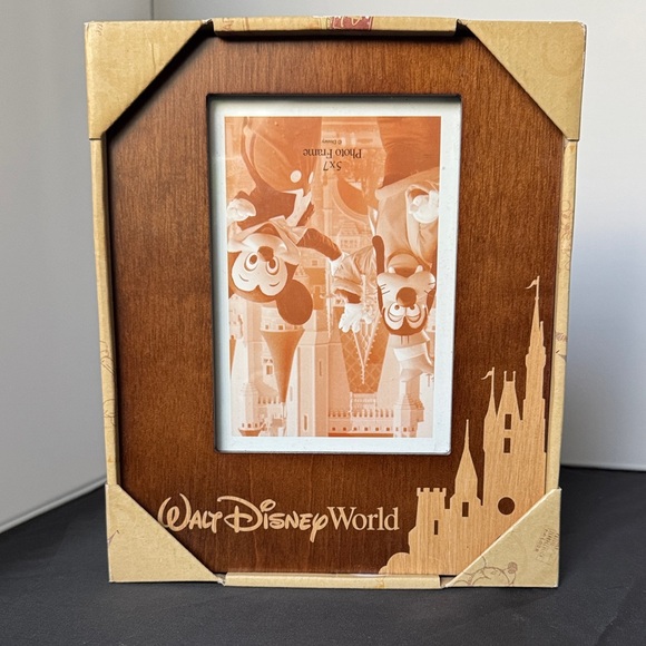 Disney World Castle Wood Photo Frame - Picture 1 of 3